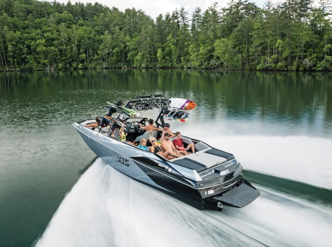 an Axis A24 model skims along Gordon Bay