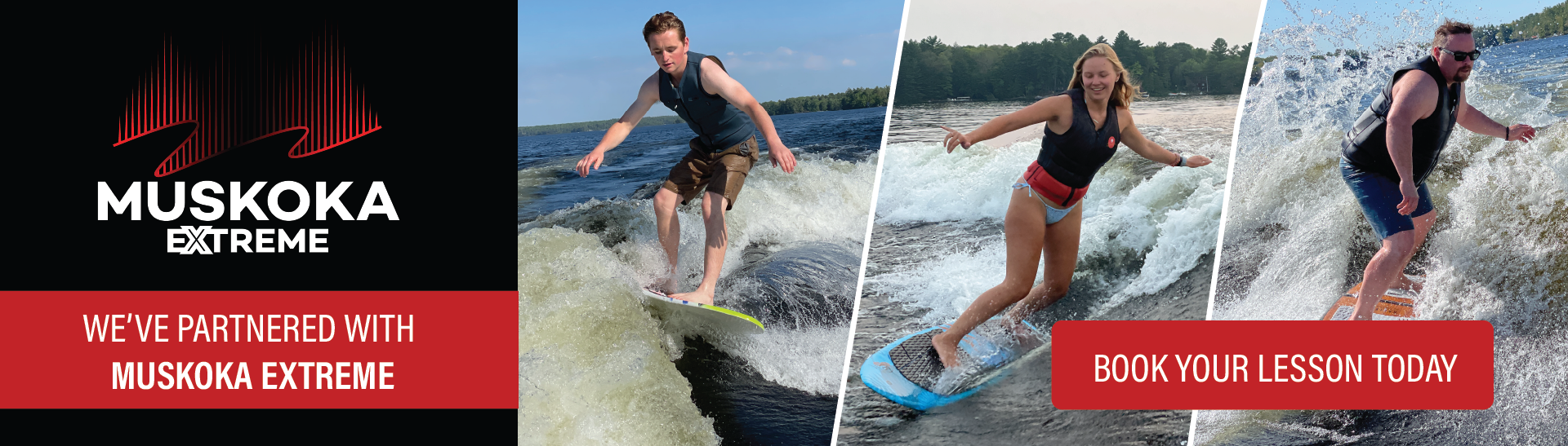 Gordon Bay Wake Surf Lessons Muskoka Extreme